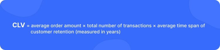 Formula of CLV